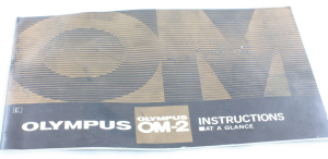 Olympus OM2 at a glance instruction book/manual